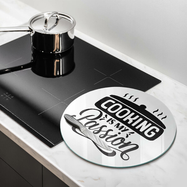 Skärbräda glas unik Matlagning är min passion