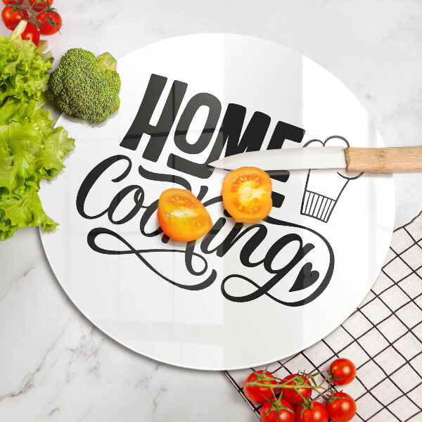 Skärbräda glas unik Inskriptionen Husmanskost