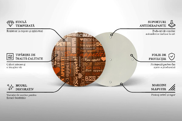 Skärbräda glas unik God aptit undertexter
