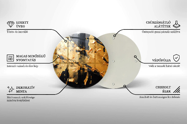 Skärbräda glas unik Elegant färgstruktur