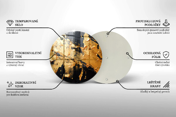 Skärbräda glas unik Elegant färgstruktur