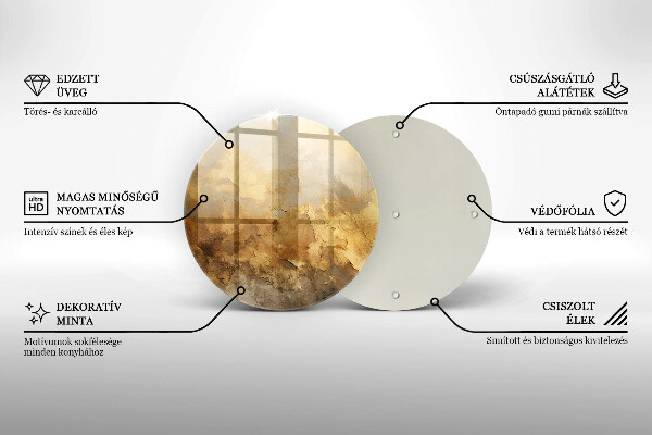 Skärbräda glas unik Rik konsistens