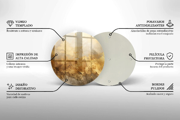 Skärbräda glas unik Rik konsistens