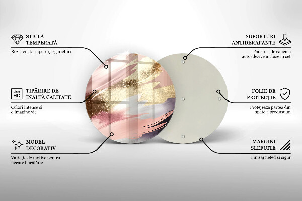 Skärbräda glas unik Pastellfläckar