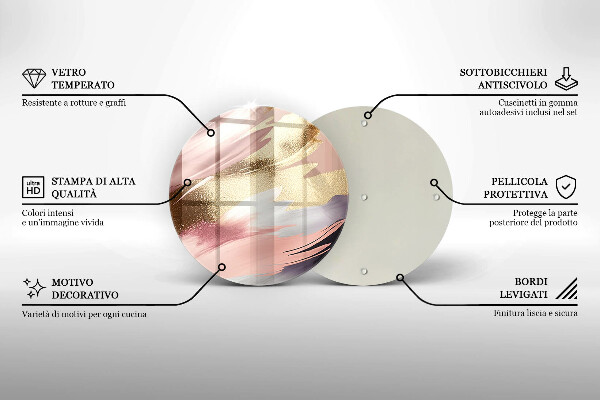 Skärbräda glas unik Pastellfläckar