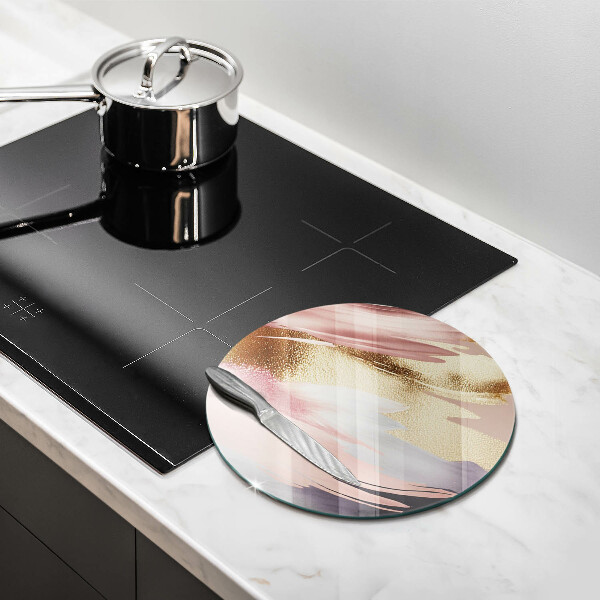 Skärbräda glas unik Pastellfläckar