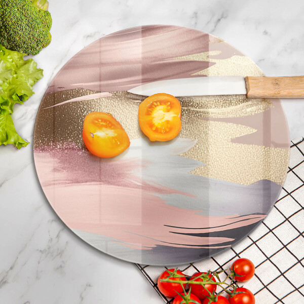 Skärbräda glas unik Pastellfläckar