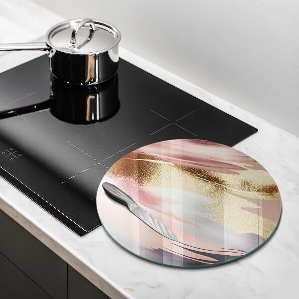 Skärbräda glas unik Pastellfläckar