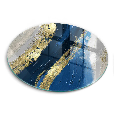 Skärbräda glas unik Textur med guld