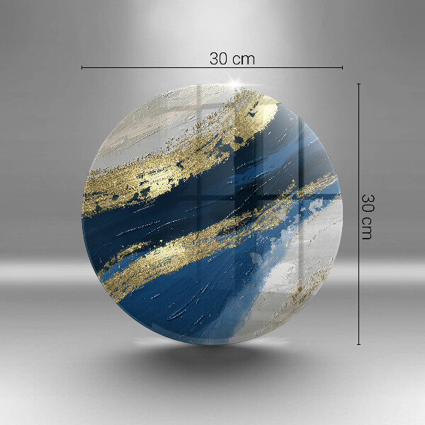 Skärbräda glas unik Textur med guld