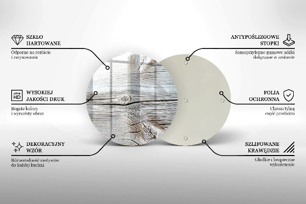 Skärbräda glas unik Ljus trästruktur