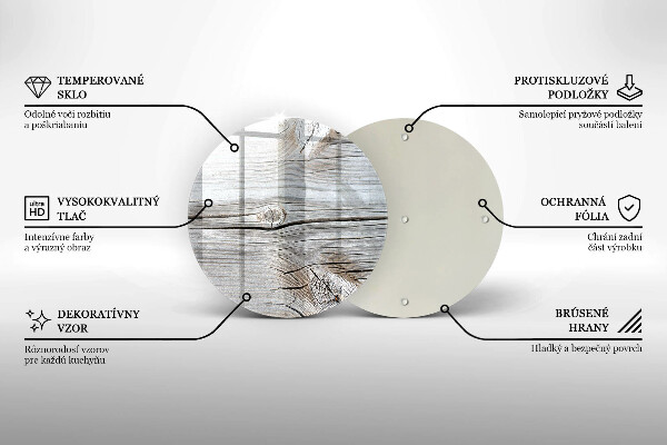 Skärbräda glas unik Ljus trästruktur