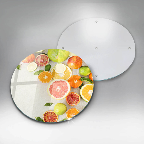 Skärbräda glas unik Citrusfrukter