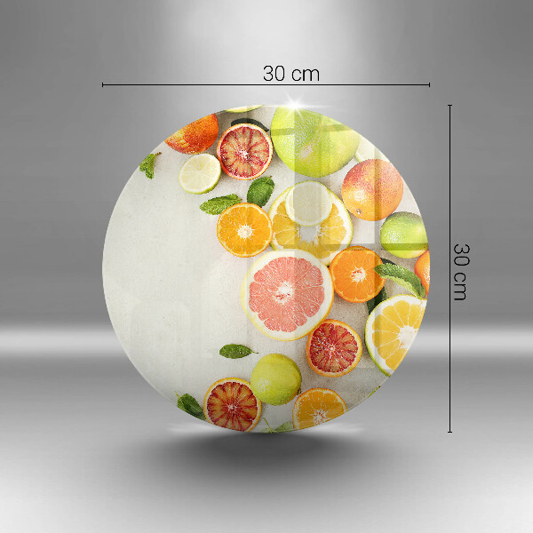 Skärbräda glas unik Citrusfrukter
