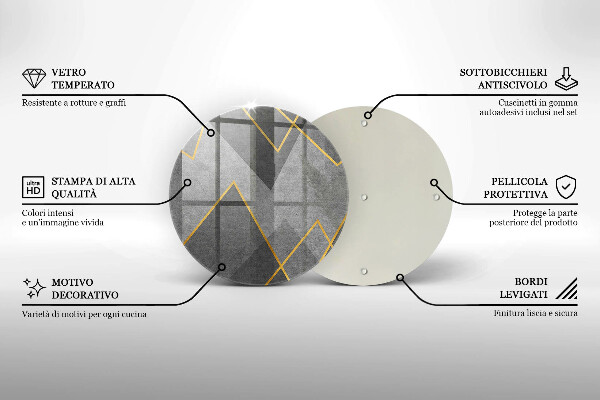 Skärbräda glas unik Skarpa former