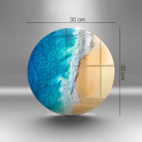Skärbräda glas unik Strand och hav
