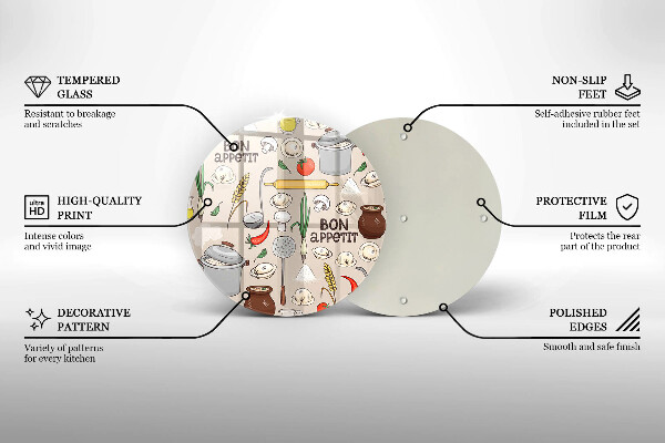 Skärbräda glas unik Kök illustration