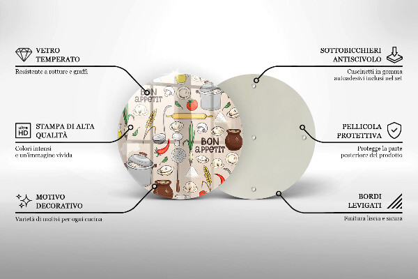 Skärbräda glas unik Kök illustration