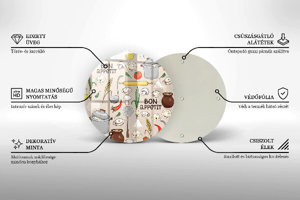 Skärbräda glas unik Kök illustration