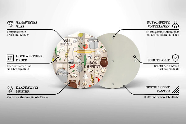 Skärbräda glas unik Kök illustration