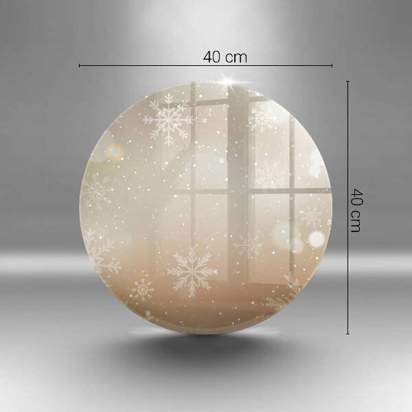 Skärbräda glas unik Snöflingor