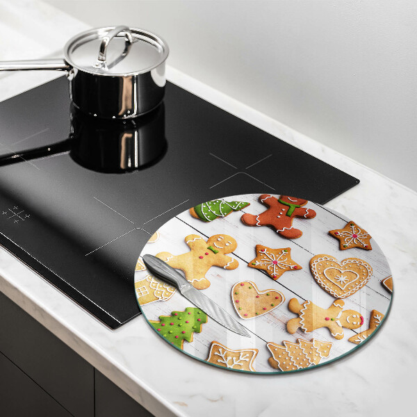 Skärbräda glas unik Jul pepparkakor