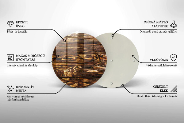 Skärbräda glas unik Trästruktur