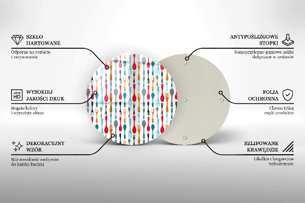Skärbräda glas unik Sked illustration