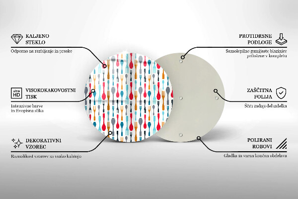 Skärbräda glas unik Sked illustration