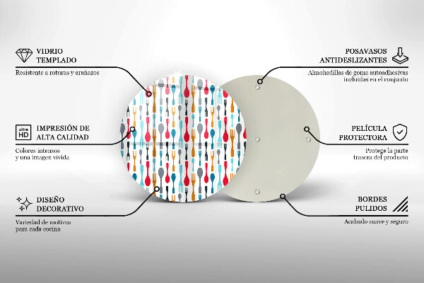 Skärbräda glas unik Sked illustration