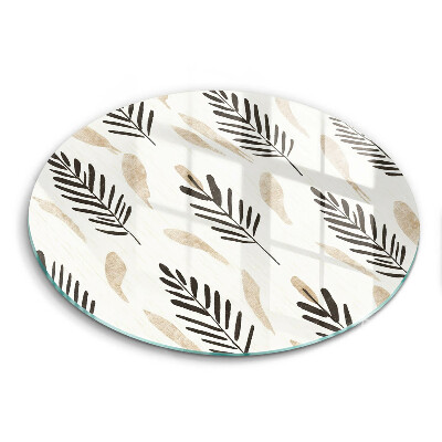 Skärbräda glas unik Boho växter