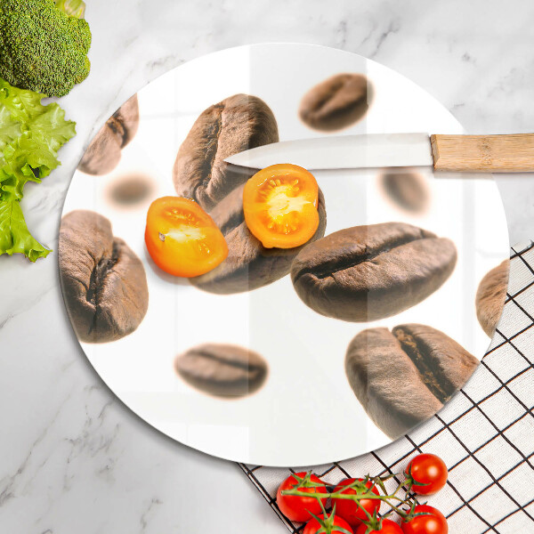 Skärbräda glas unik Kaffebönor