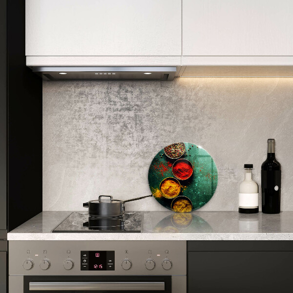 Skärbräda glas unik Orientaliska kryddor