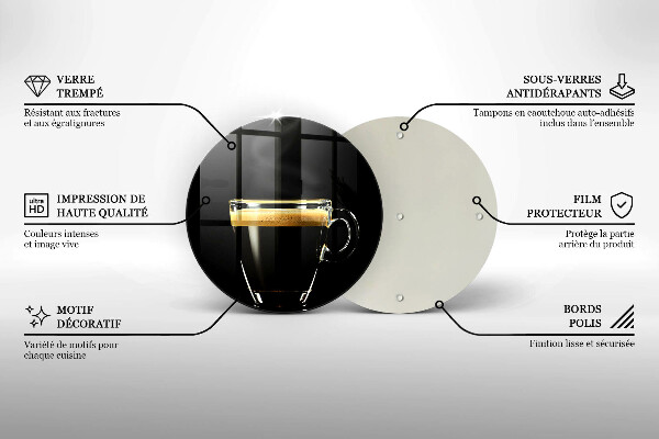 Skärbräda glas unik Ett glas svart kaffe