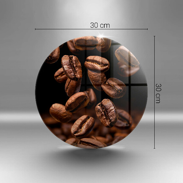 Skärbräda glas unik Bruna kaffebönor