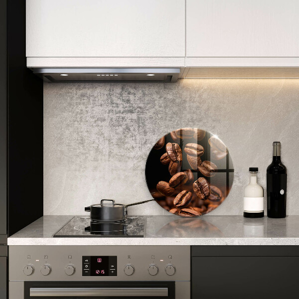 Skärbräda glas unik Bruna kaffebönor