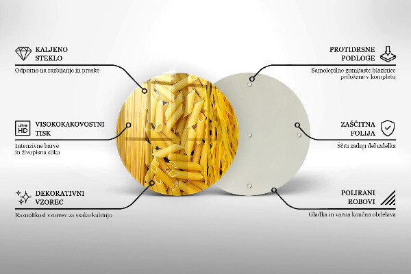 Skärbräda glas unik Pasta