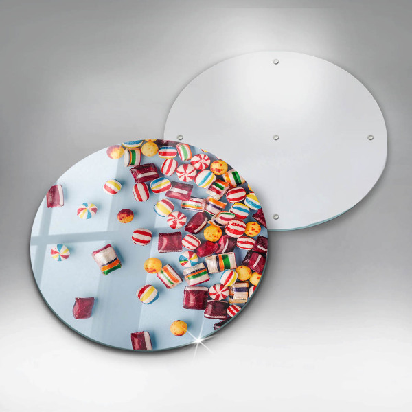 Skärbräda glas unik Färgglada godis