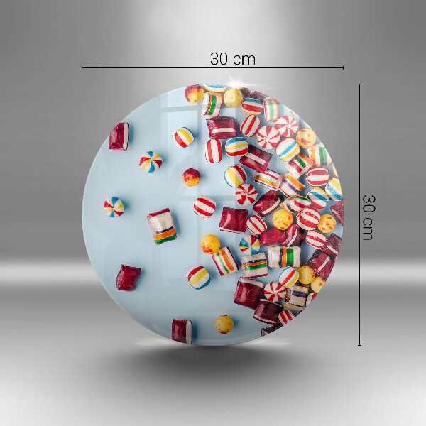 Skärbräda glas unik Färgglada godis