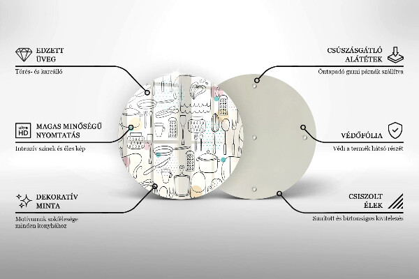Skärbräda glas unik Kökstillbehör