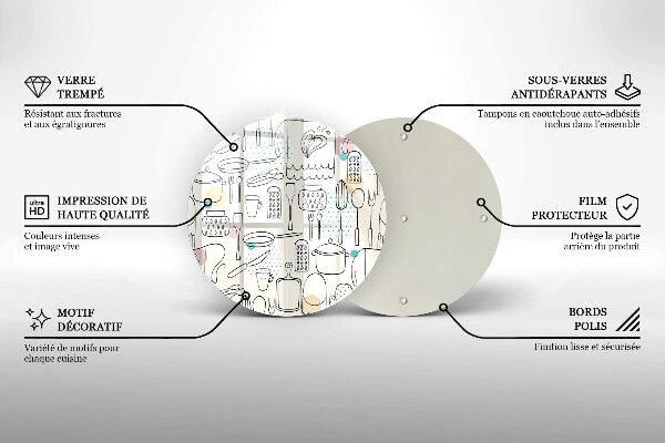 Skärbräda glas unik Kökstillbehör