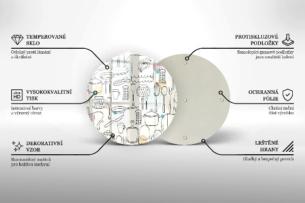 Skärbräda glas unik Kökstillbehör