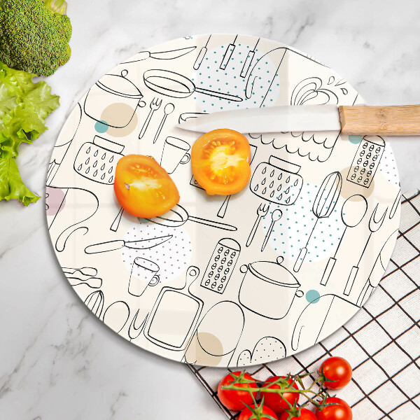 Skärbräda glas unik Kökstillbehör