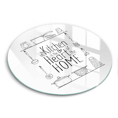 Skärbräda glas unik Inskrift, mening