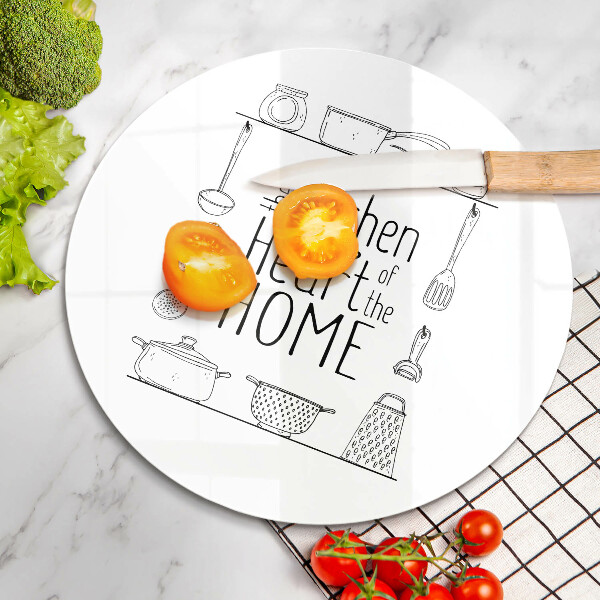 Skärbräda glas unik Inskrift, mening