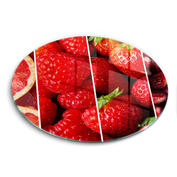 Skärbräda glas unik Färgglada frukter