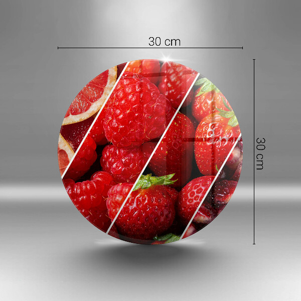 Skärbräda glas unik Färgglada frukter