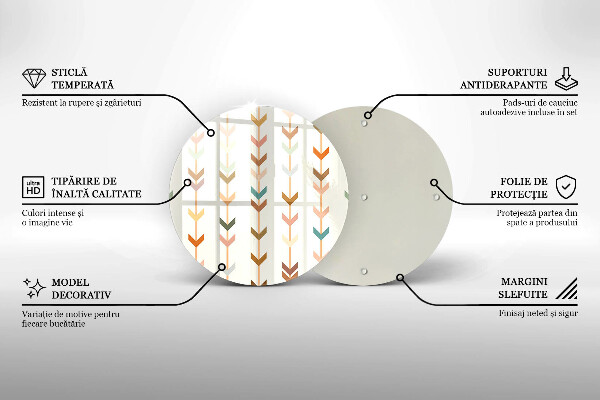 Skärbräda glas unik Geometriska element