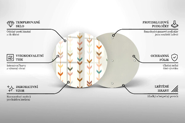 Skärbräda glas unik Geometriska element