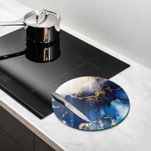 Skärbräda glas unik Elegant bakgrund och guld